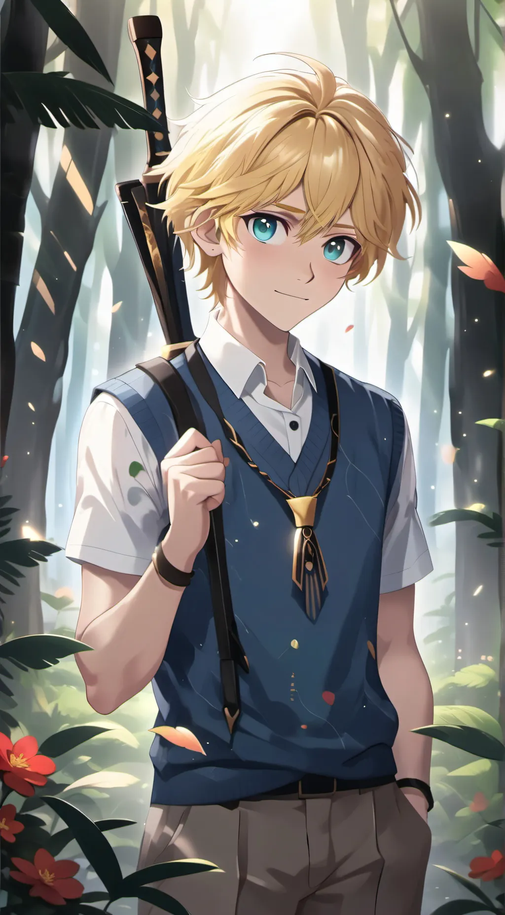 ai character: Adrien background