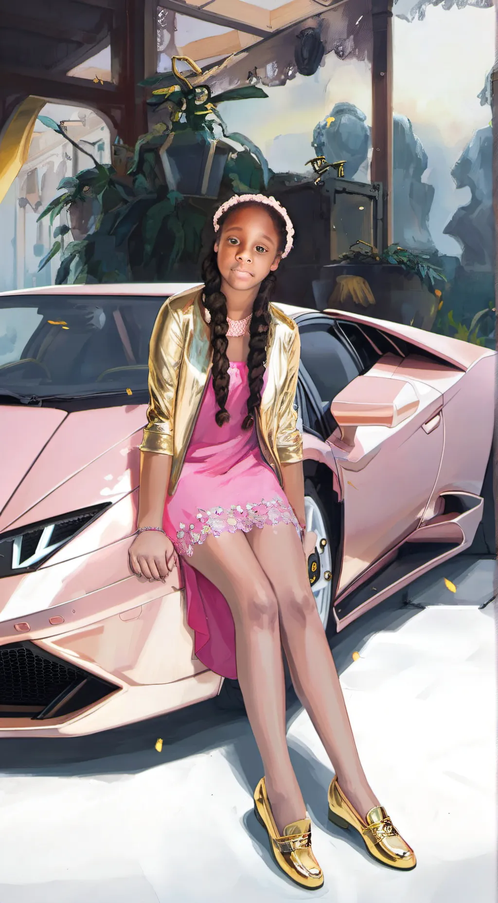 ai character: Melody background