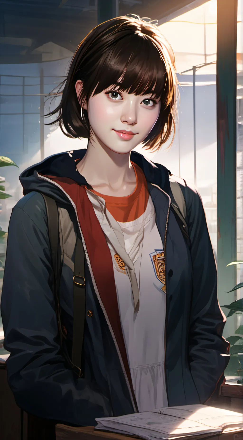 ai character: Jiwoo Choi background