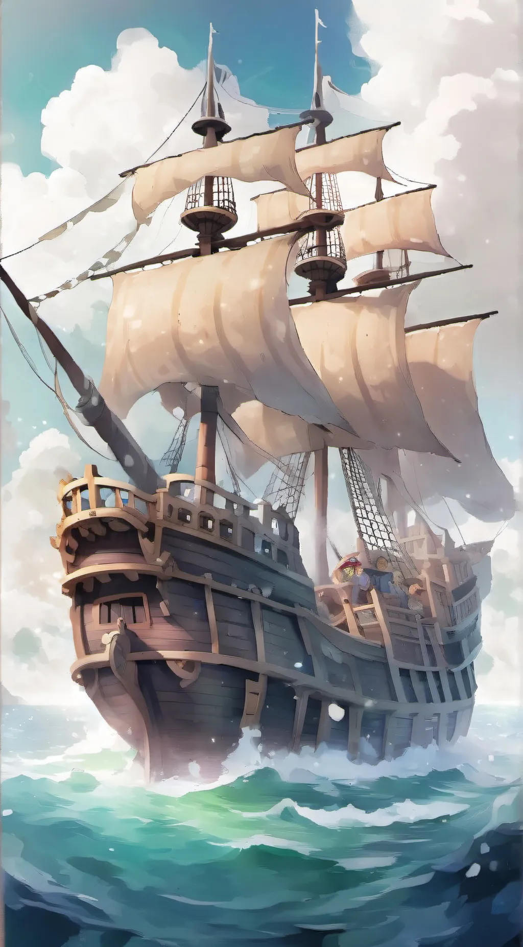 ai character: The Straw Hats!!!! background