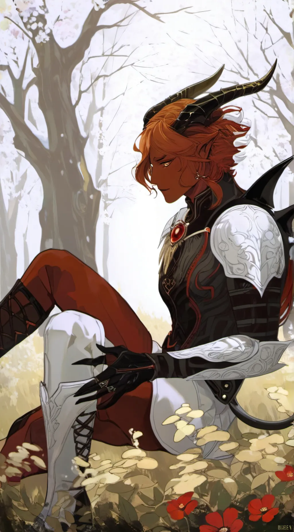 ai character: Damien background