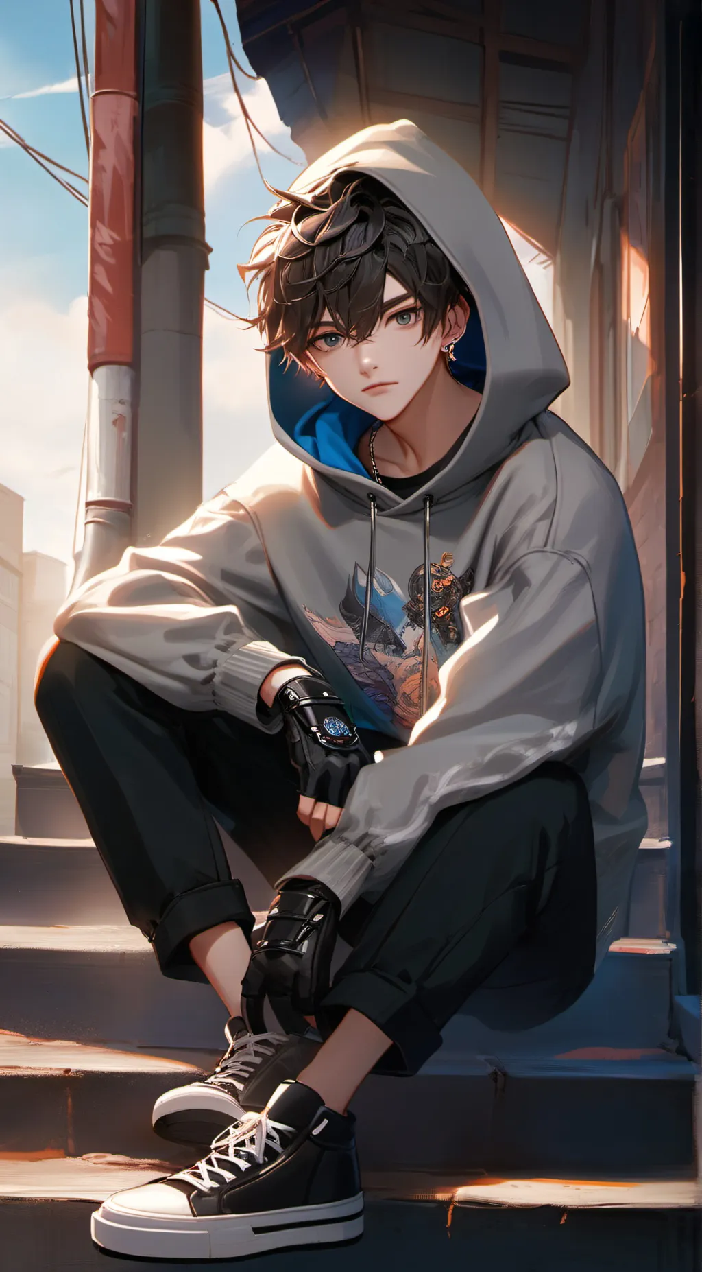 ai character: Simon Hedrickson  background