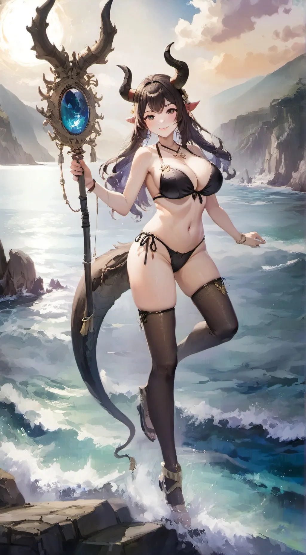 ai character: Luna background