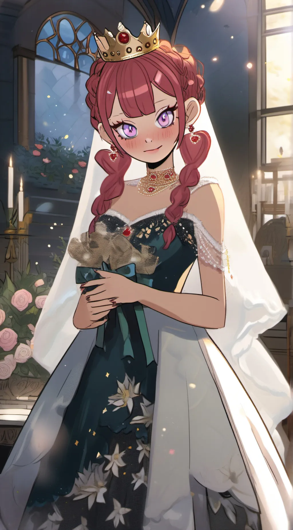 ai character: Queen Amelia  background