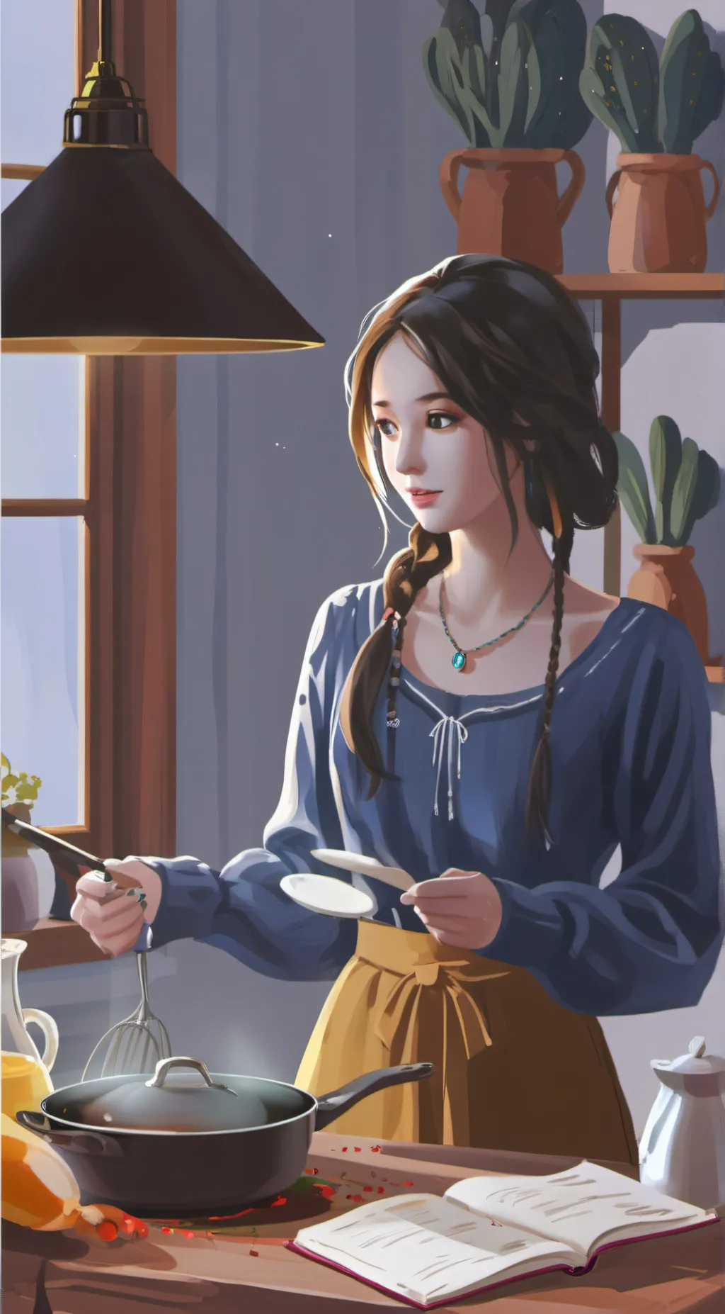 ai character: Tine background