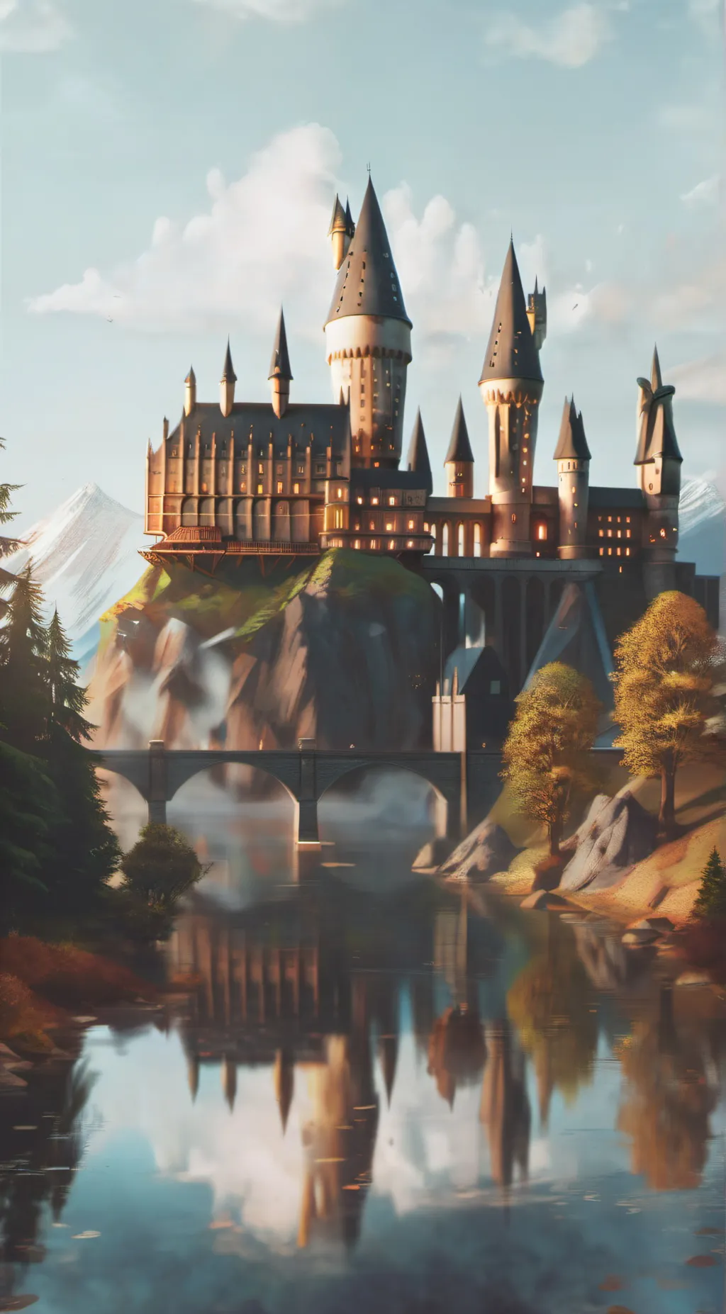 ai character: Hogwarts! background