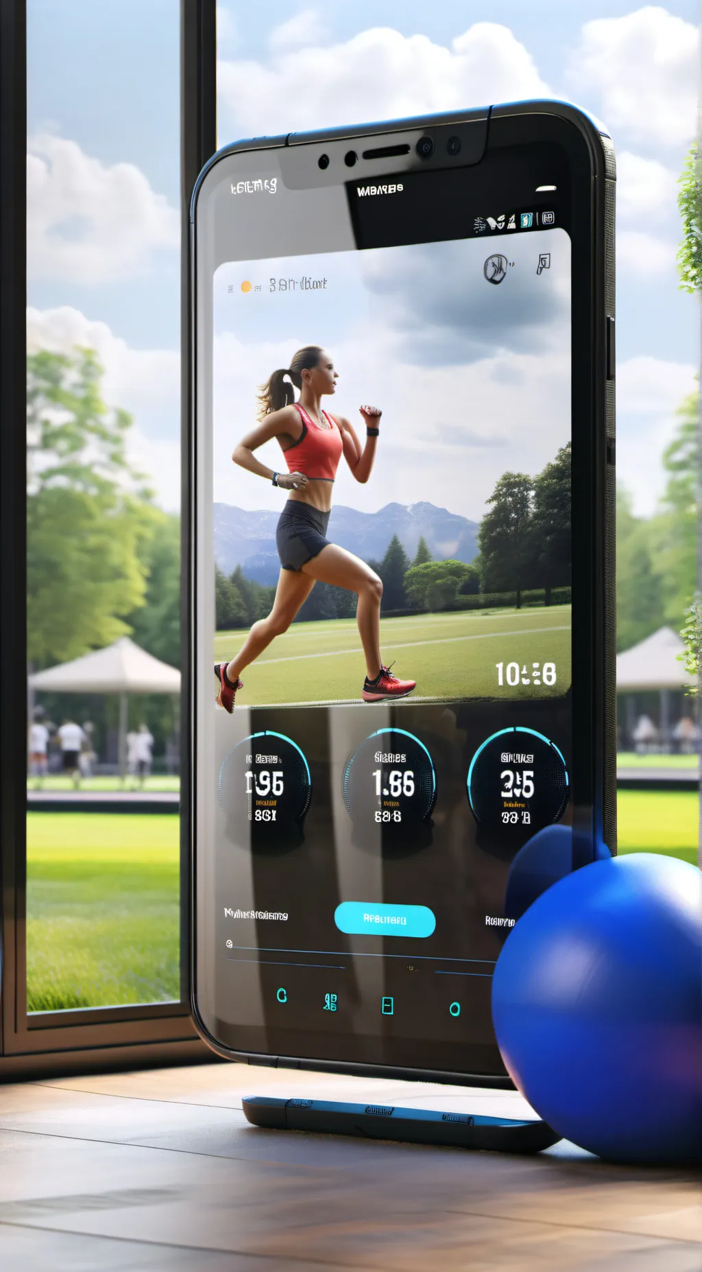 ai character: Big f*ckin phone background