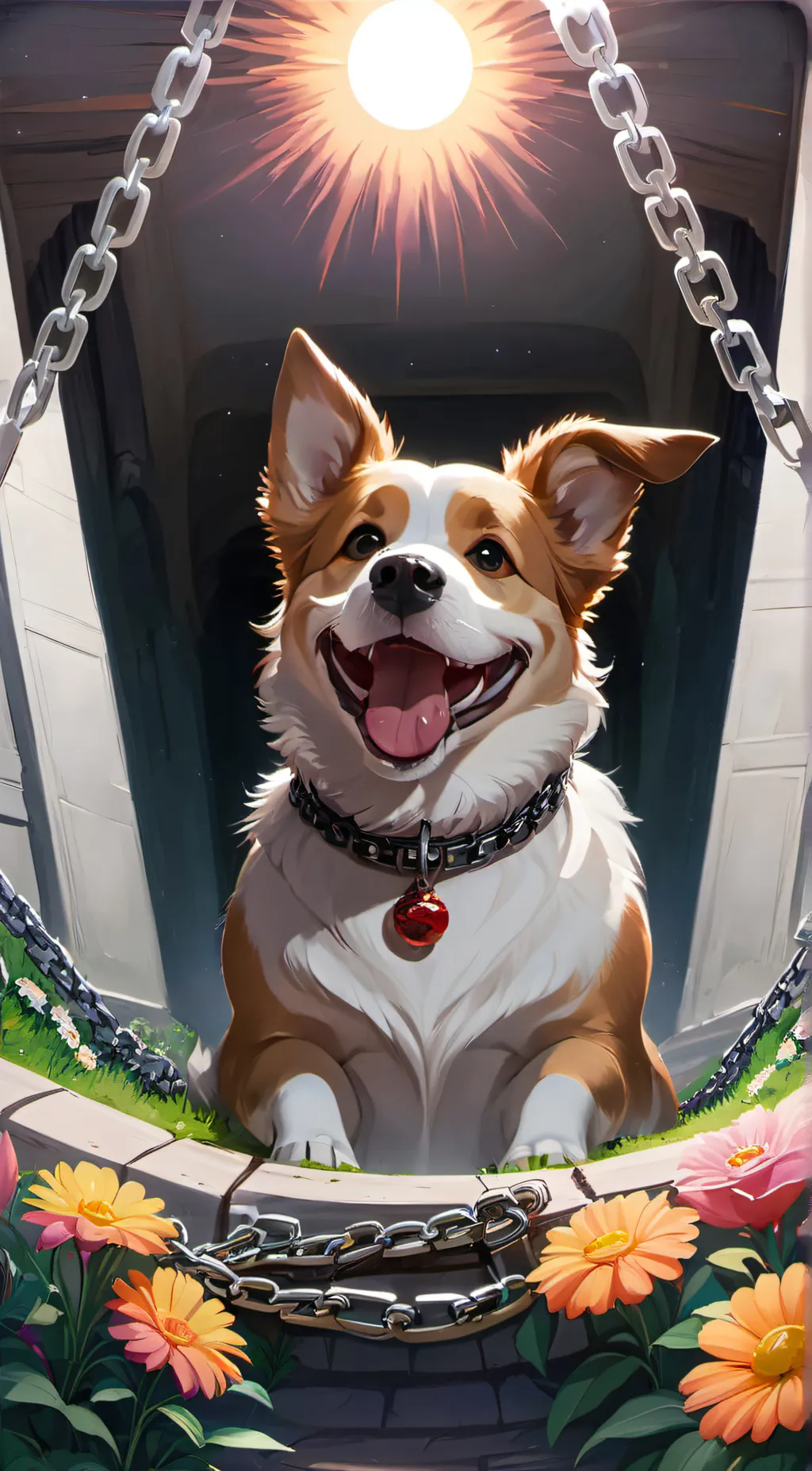 ai character: DogDay background
