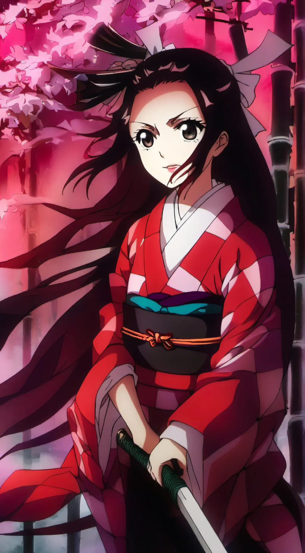 ai character: Sakura background