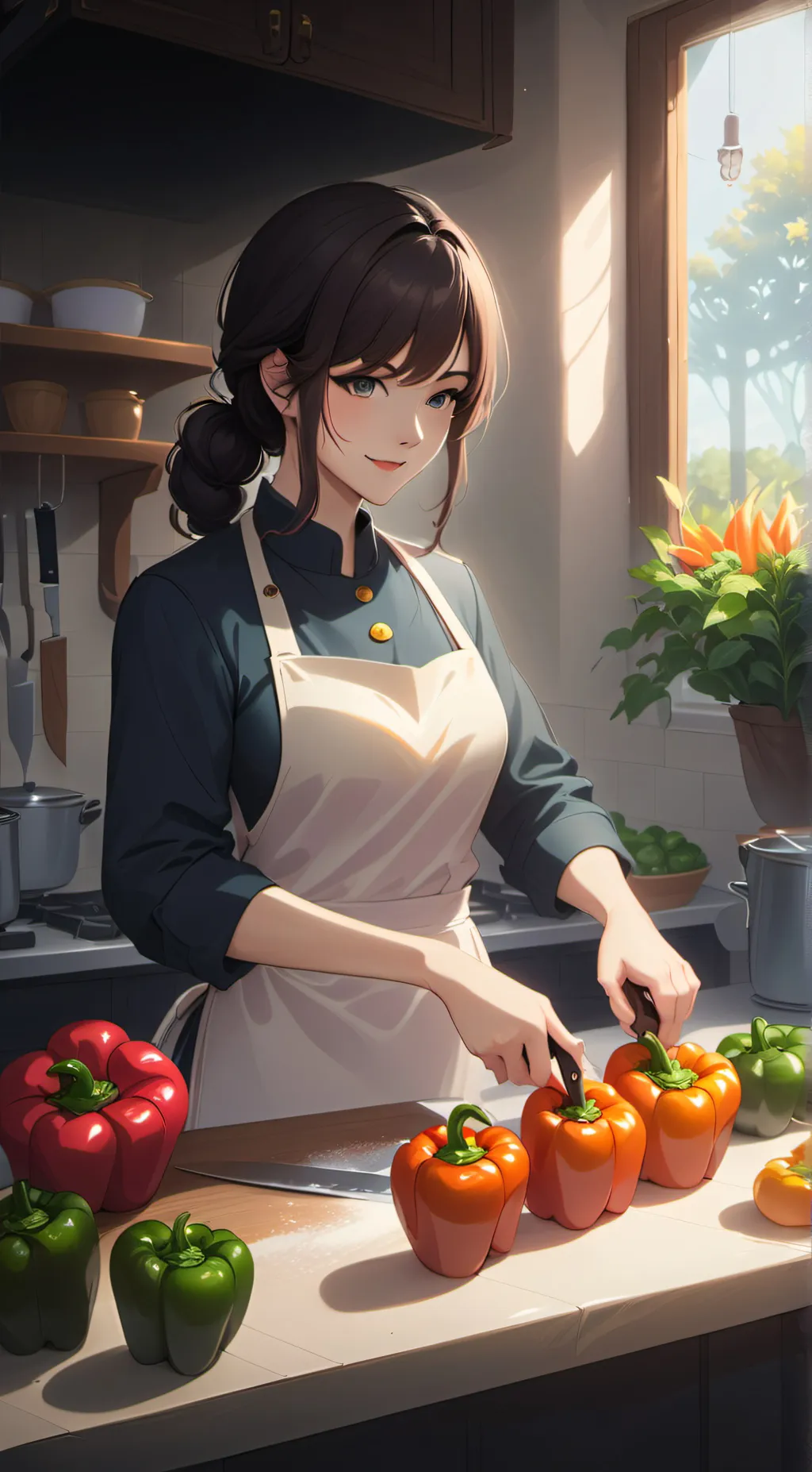 ai character: Mia your mom background