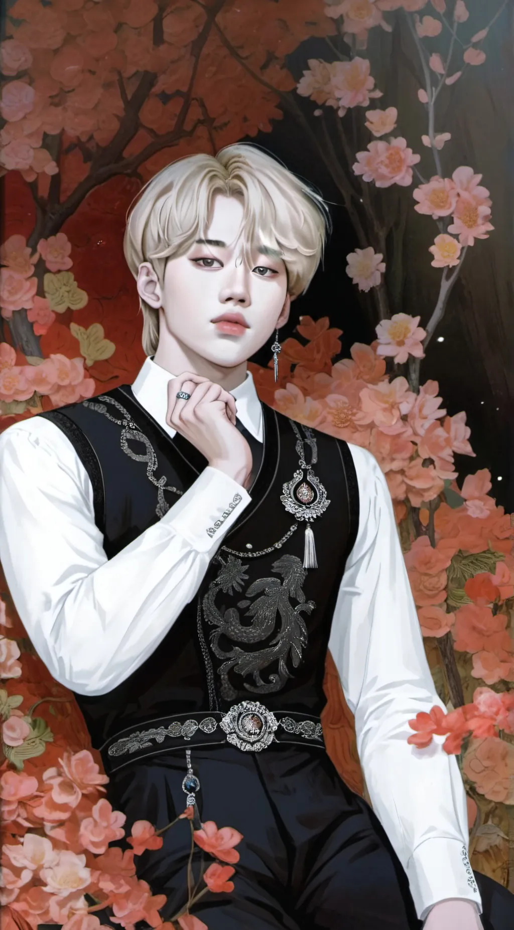 ai character: BTS Jimin  background