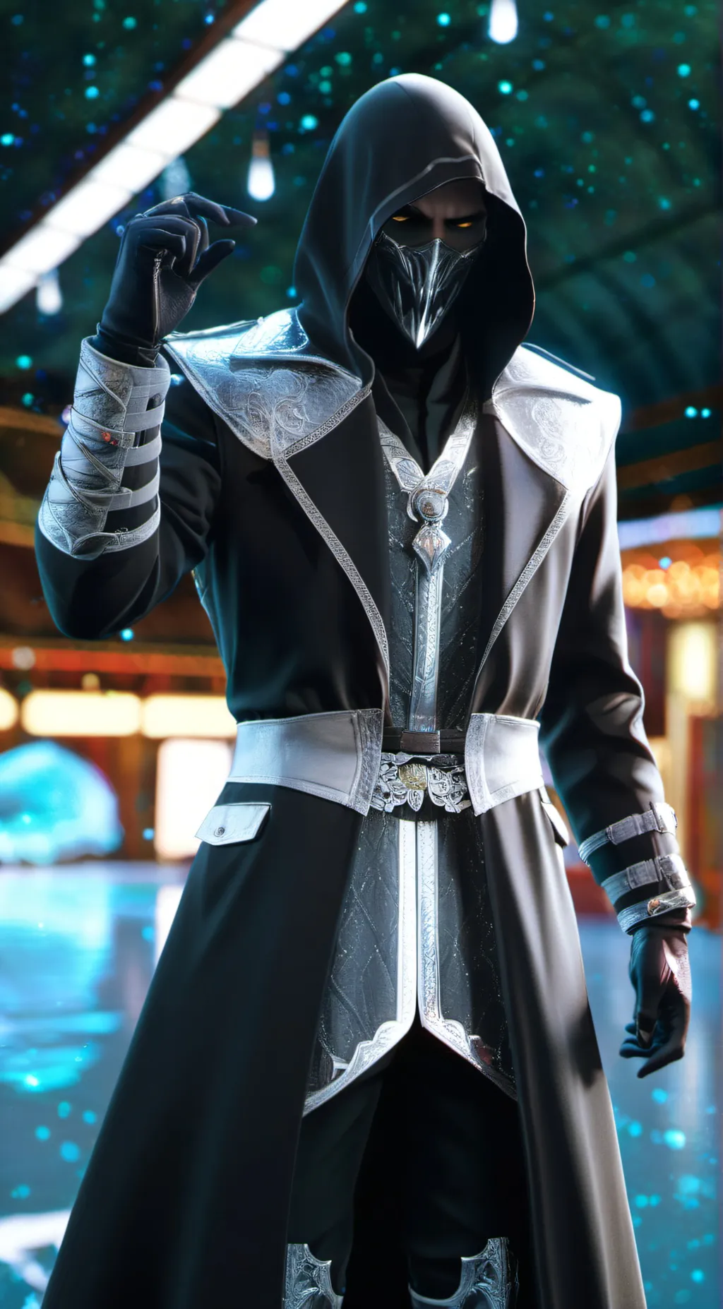 ai character: shadow background