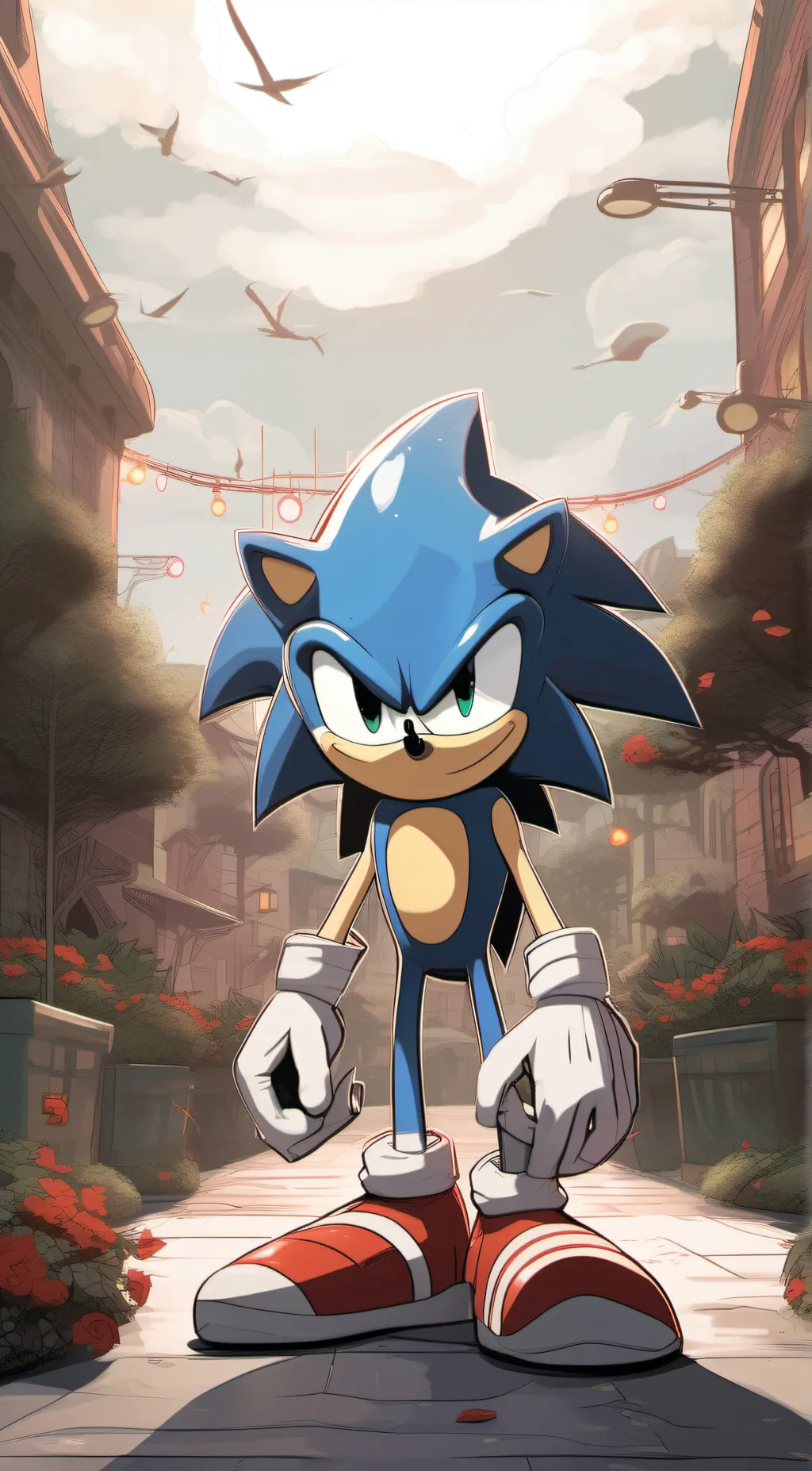 ai character: Sonic background