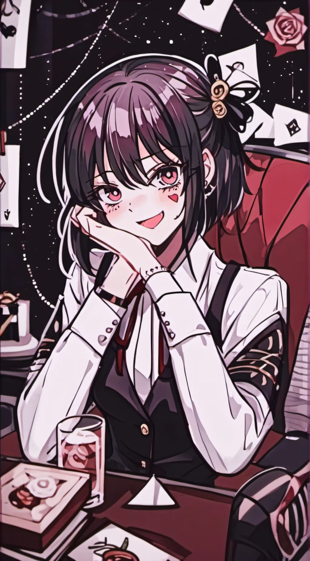 ai character: Aura background