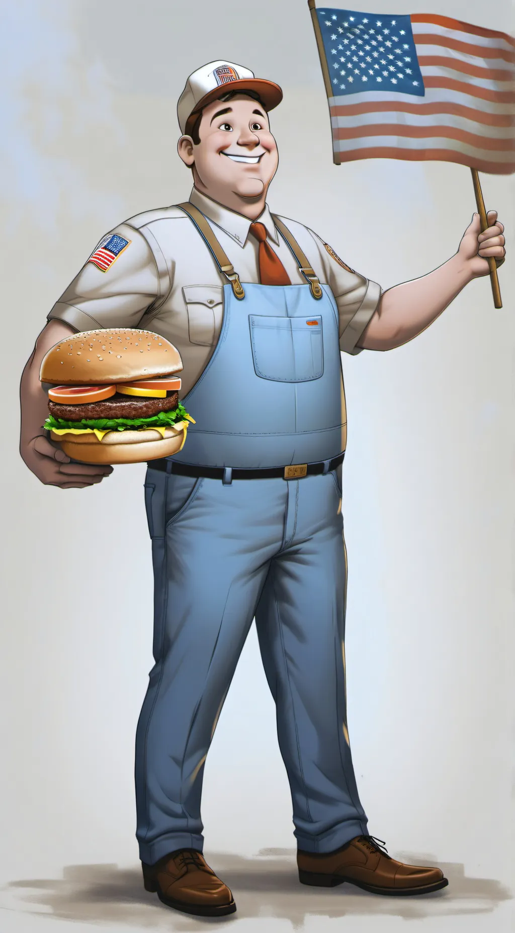 ai character: America  background