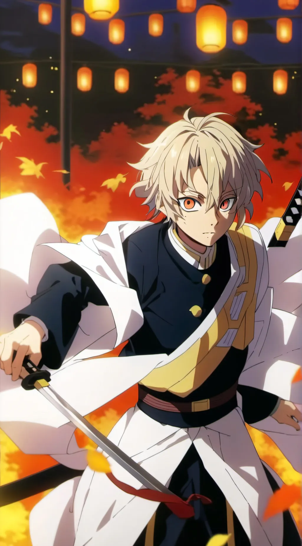 ai character: Obanai Sanemi giyu background