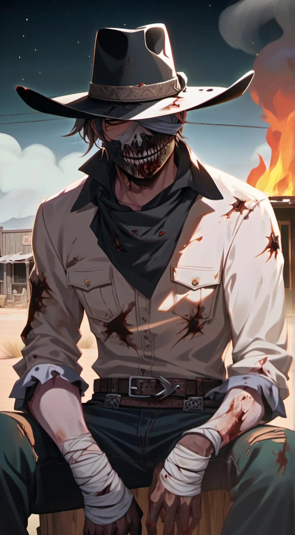 ai character: Scorched Sheriff background