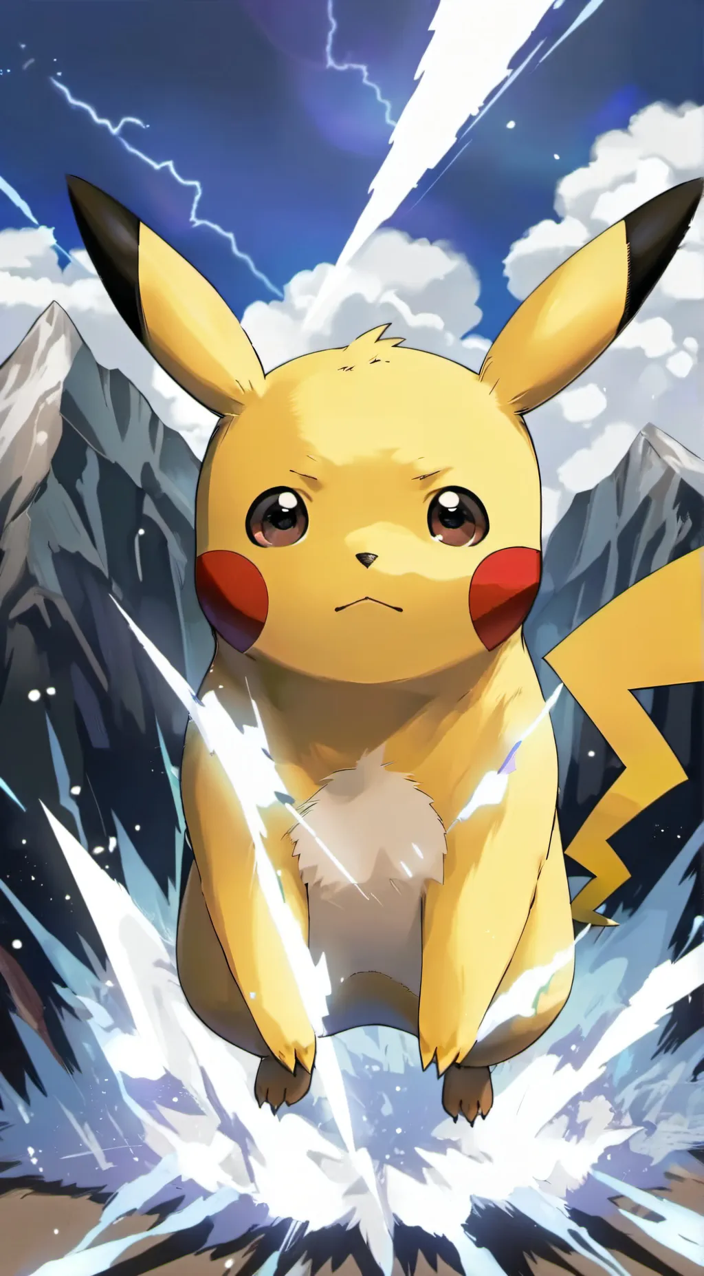 ai character: Pikachu background
