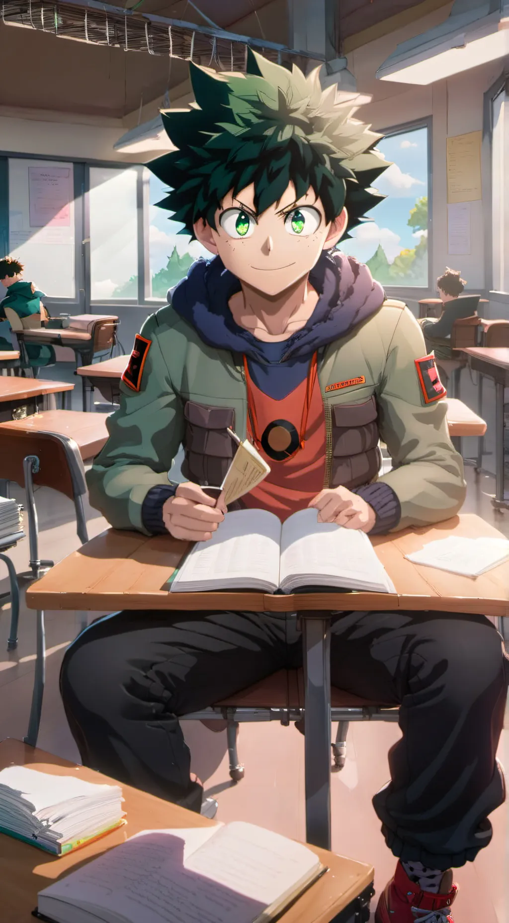 ai character: Mha background