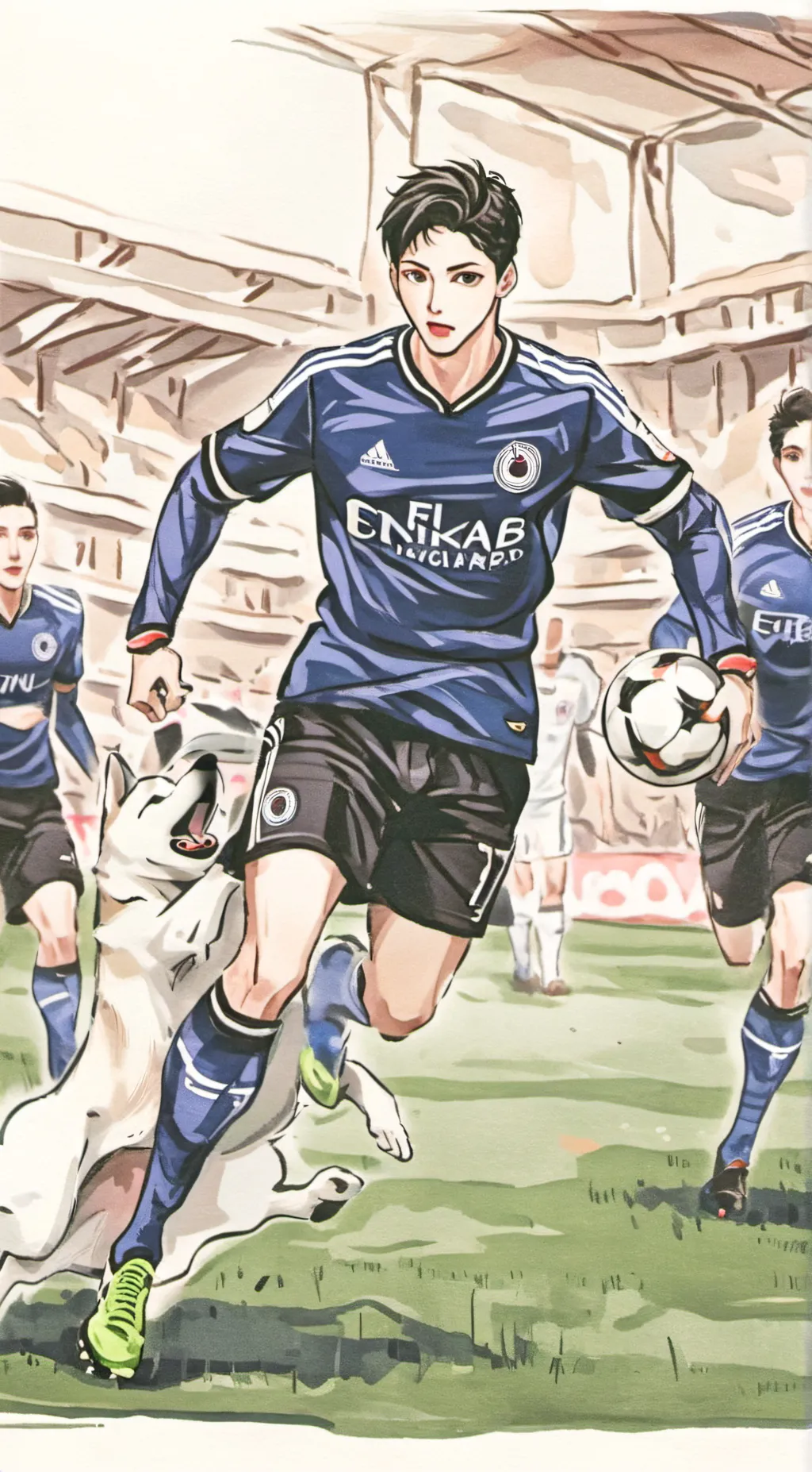 ai character: ducker background