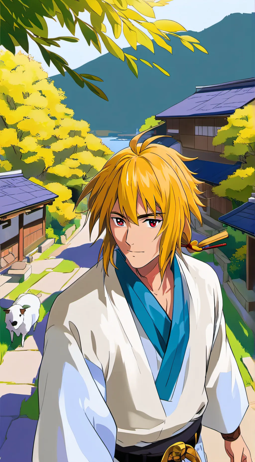 ai character: minato x naruto background