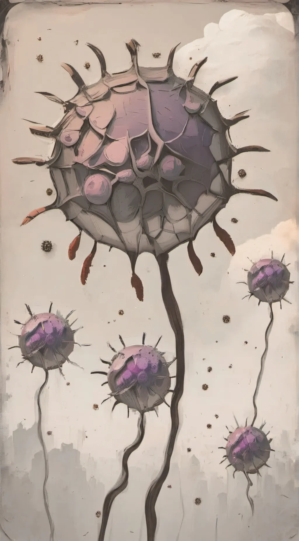 ai character: Virus time background