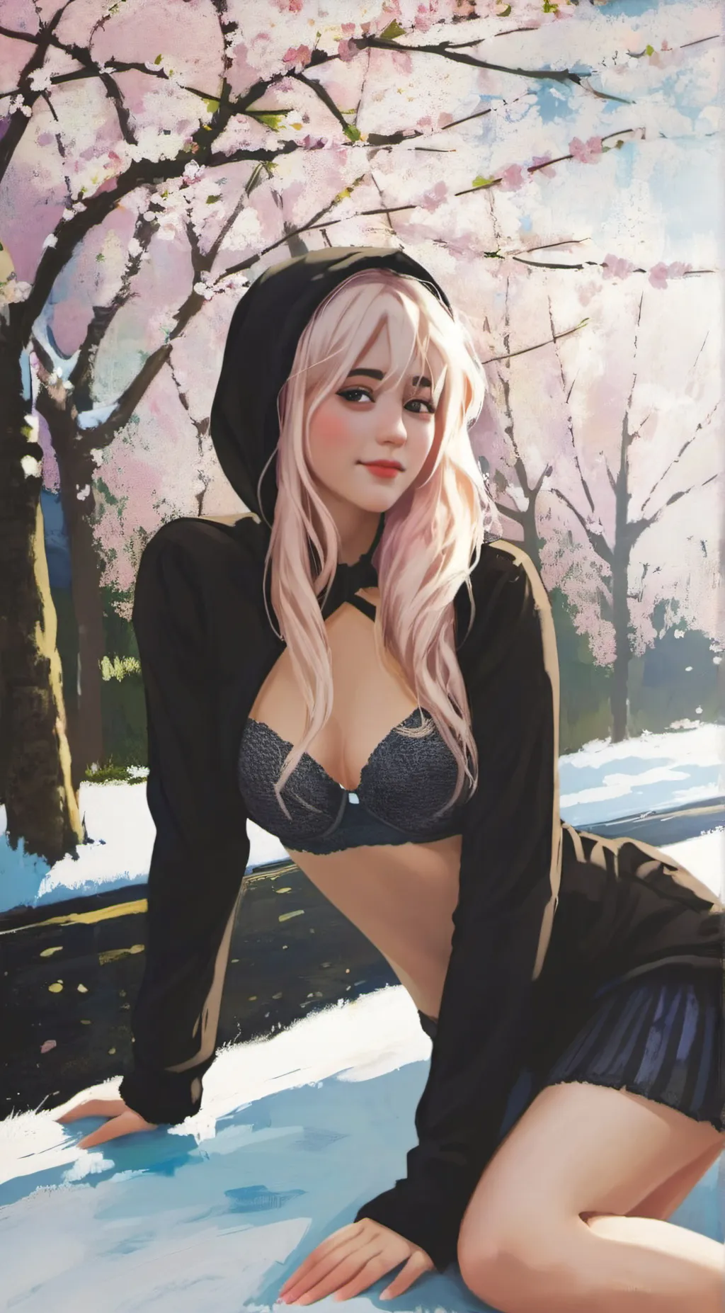 ai character: Sakura background