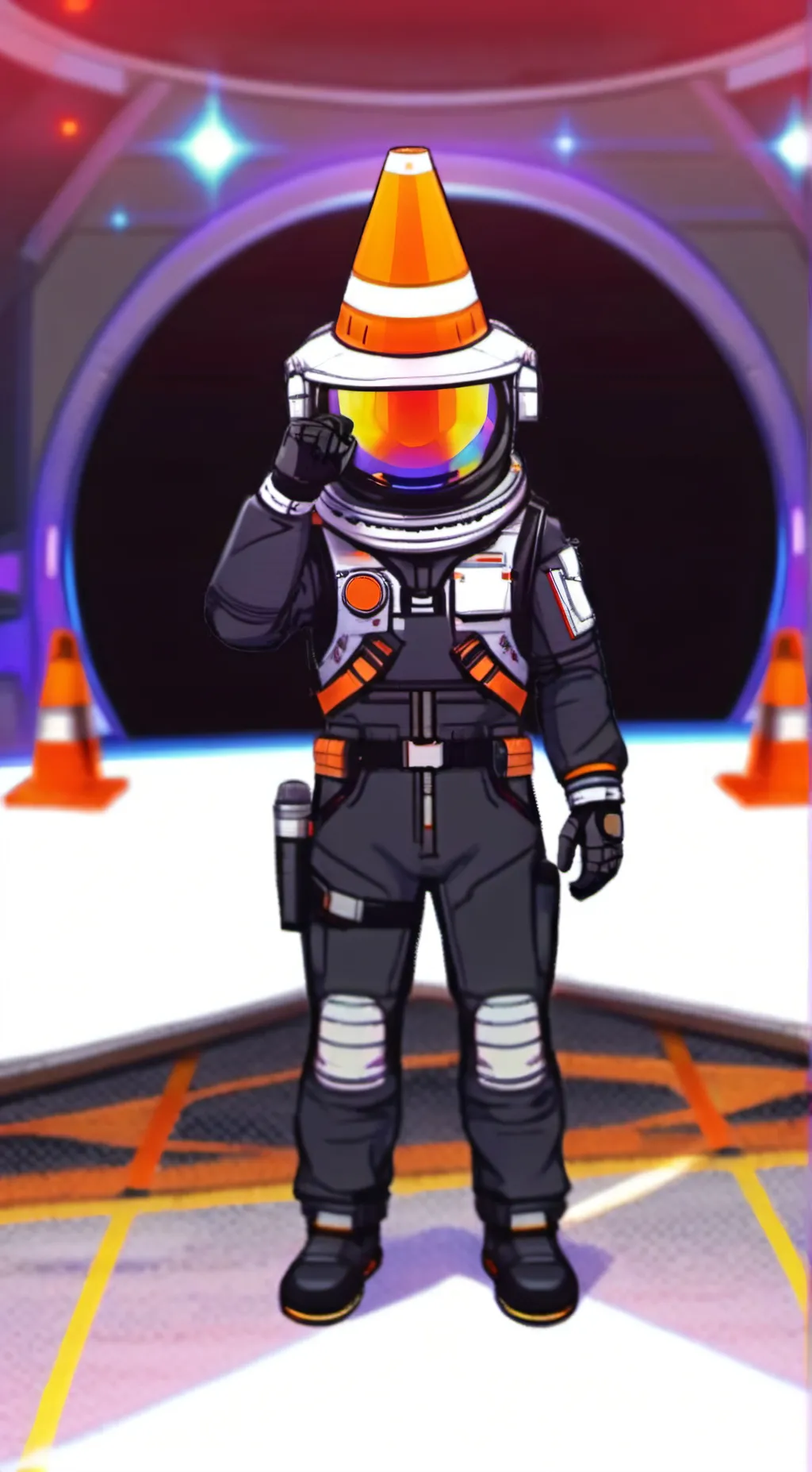 ai character: Black FNF V5. background