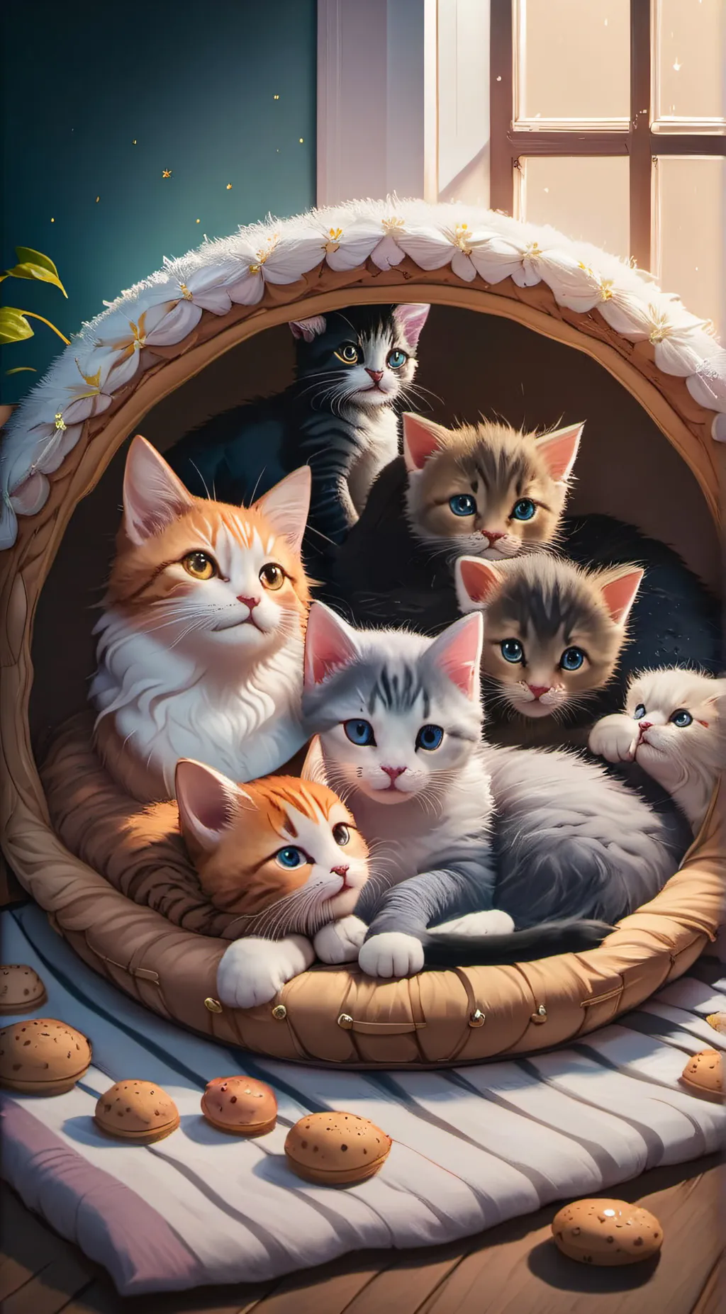ai character: The cat Family background