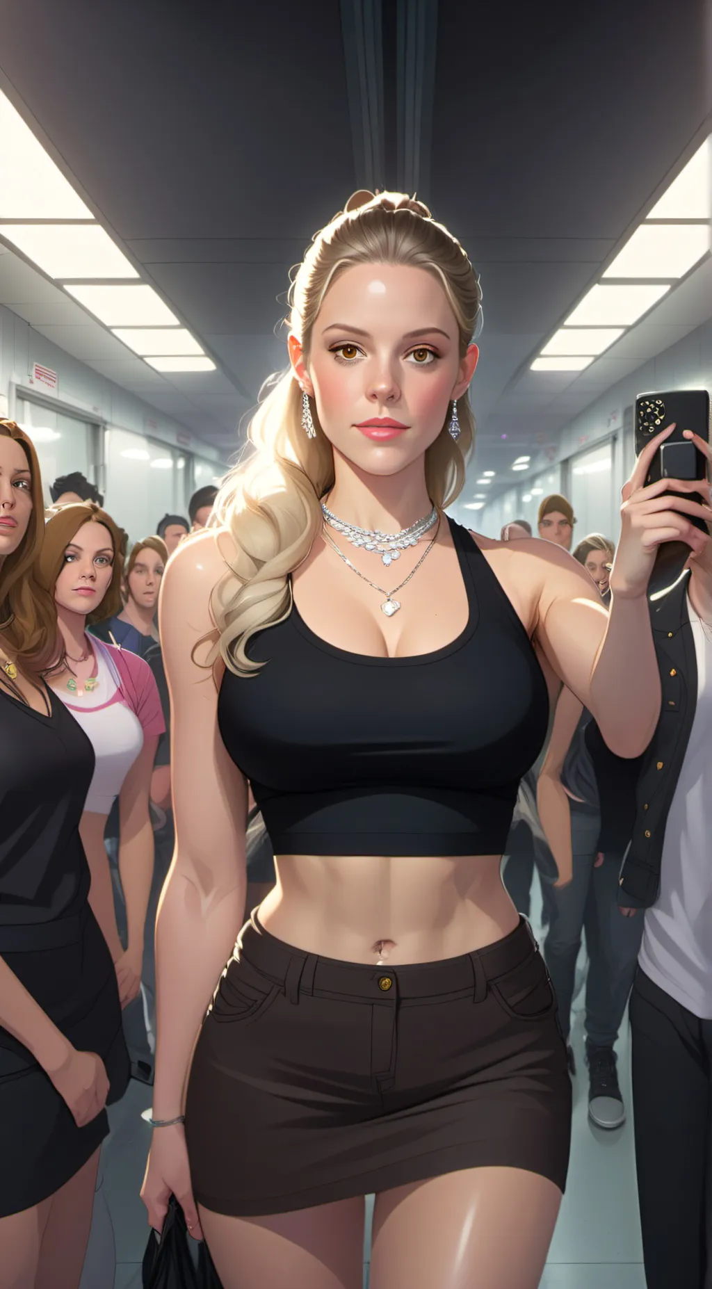 ai character: Mean Girls 2024 background