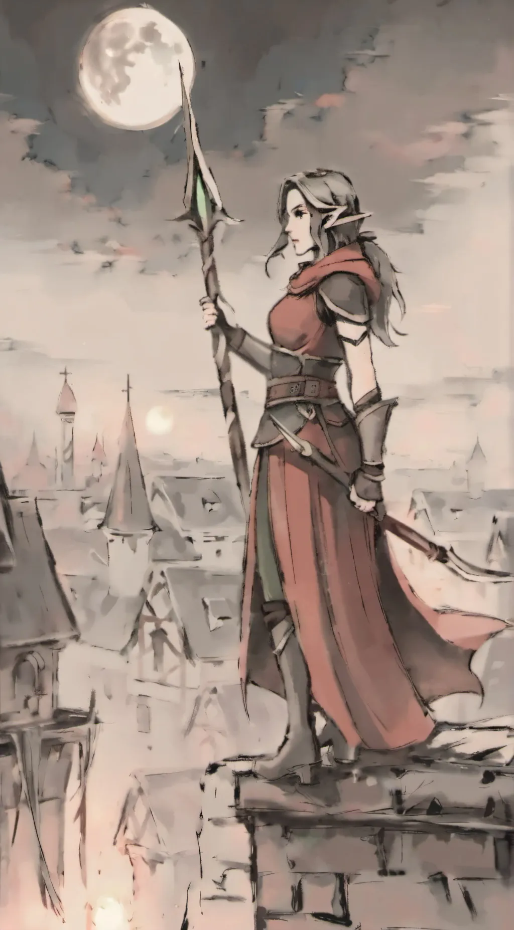 ai character: Anastasia Violeta  background