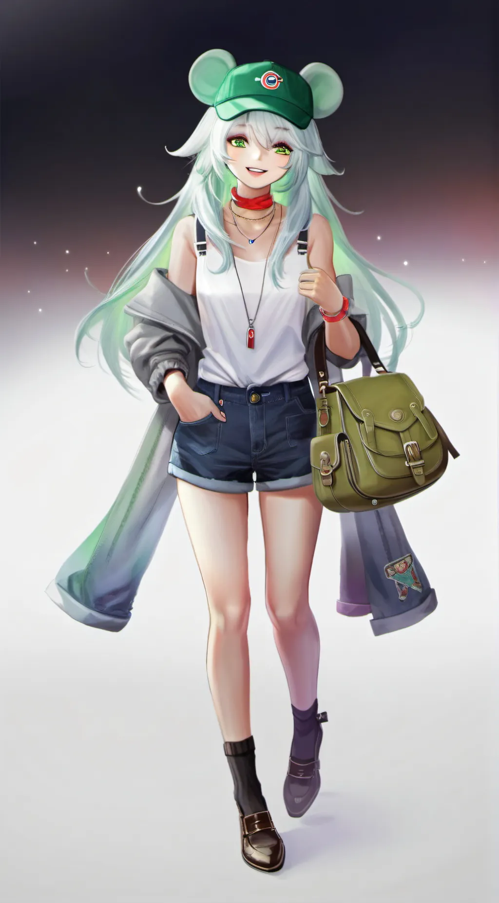 ai character: Izumi lorraine background