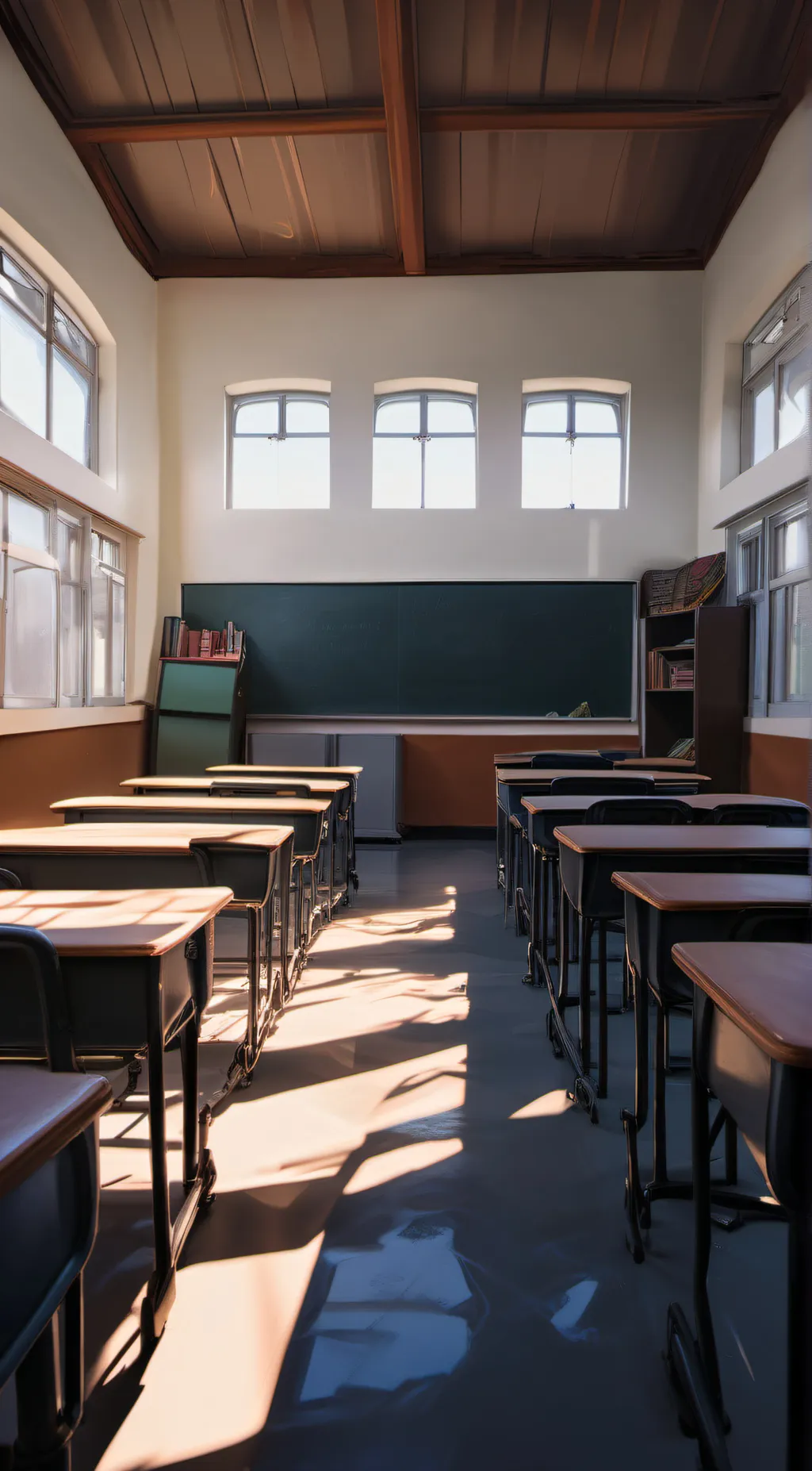 ai character: Baldi ships background