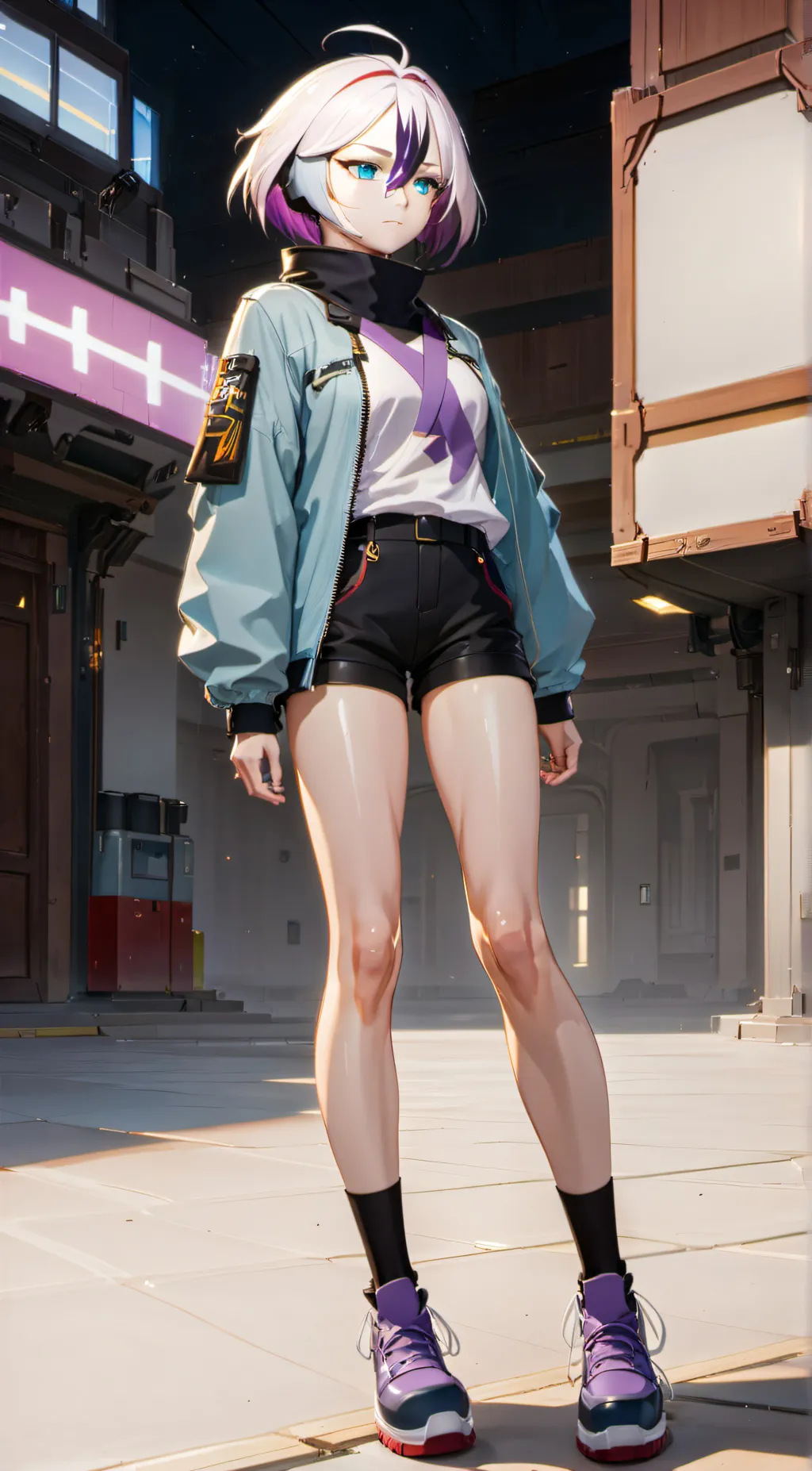 ai character: Vflower background