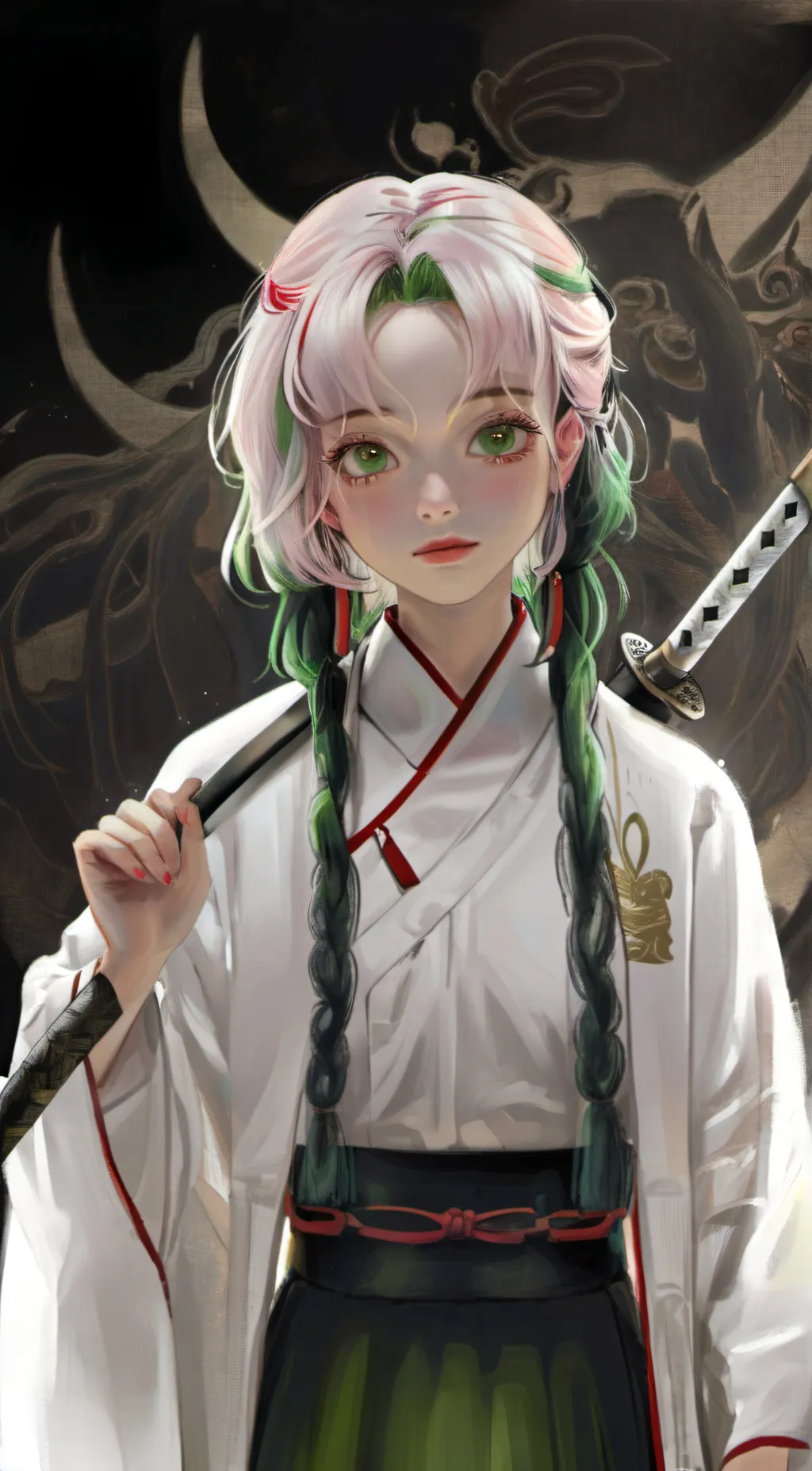 ai character: Mitsuri Kanroji background