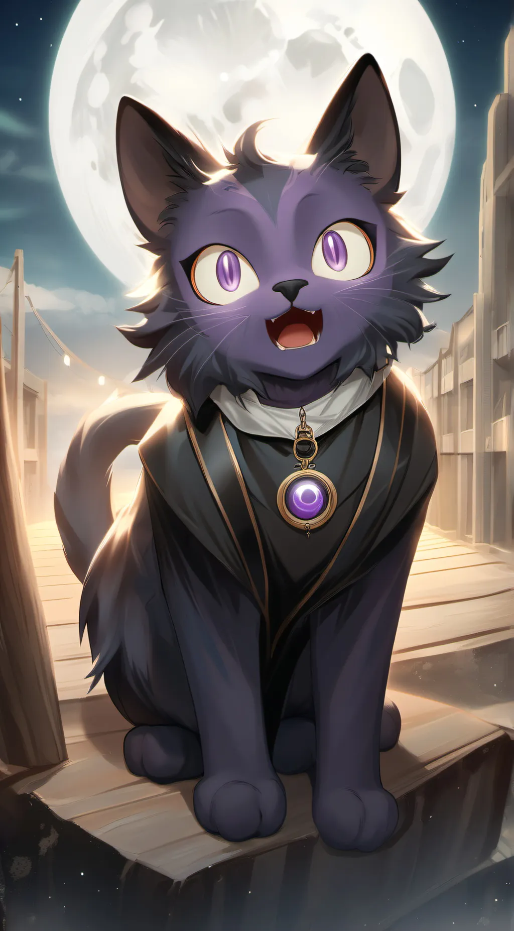 ai character: Catnap background