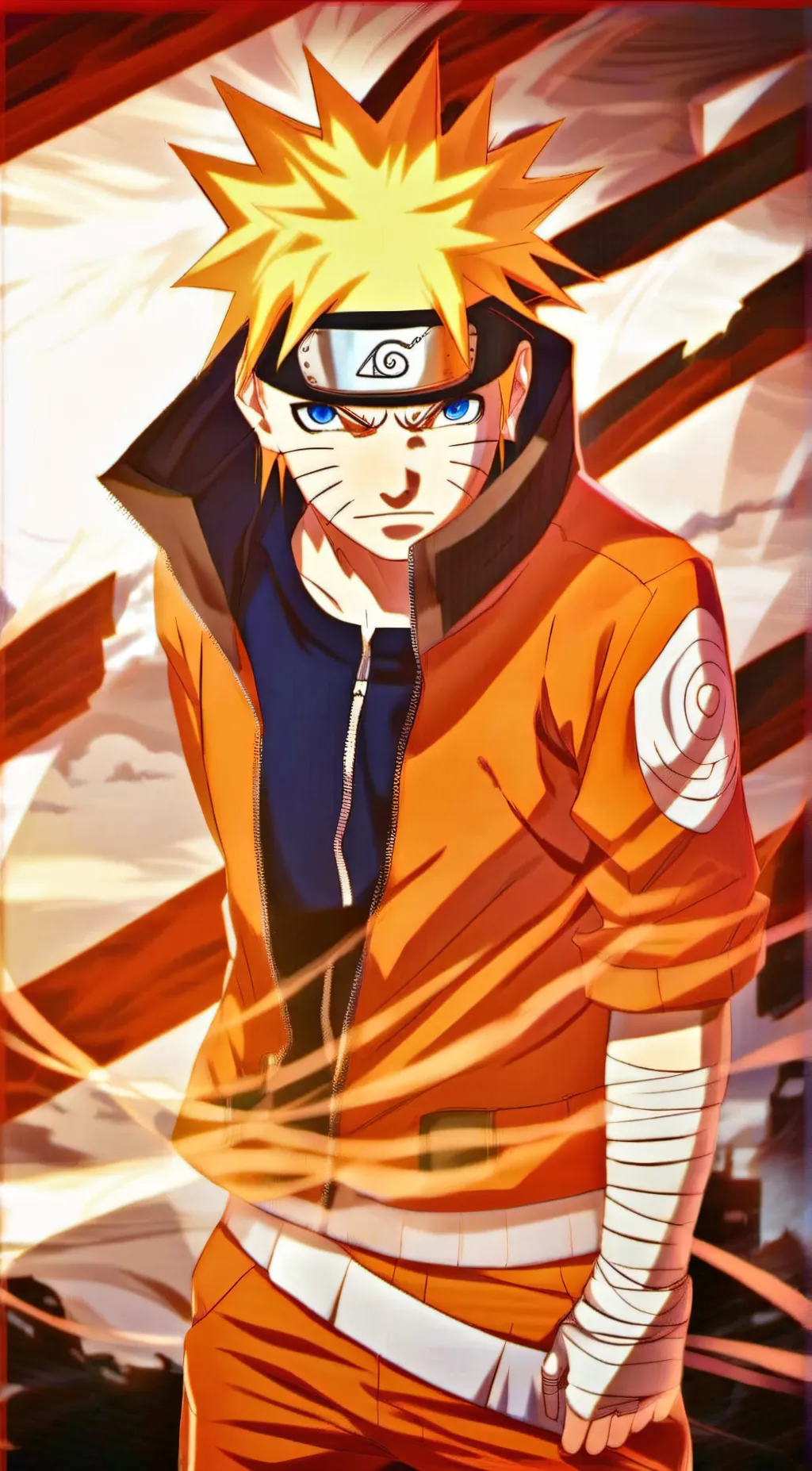 ai character: NARUTO  background