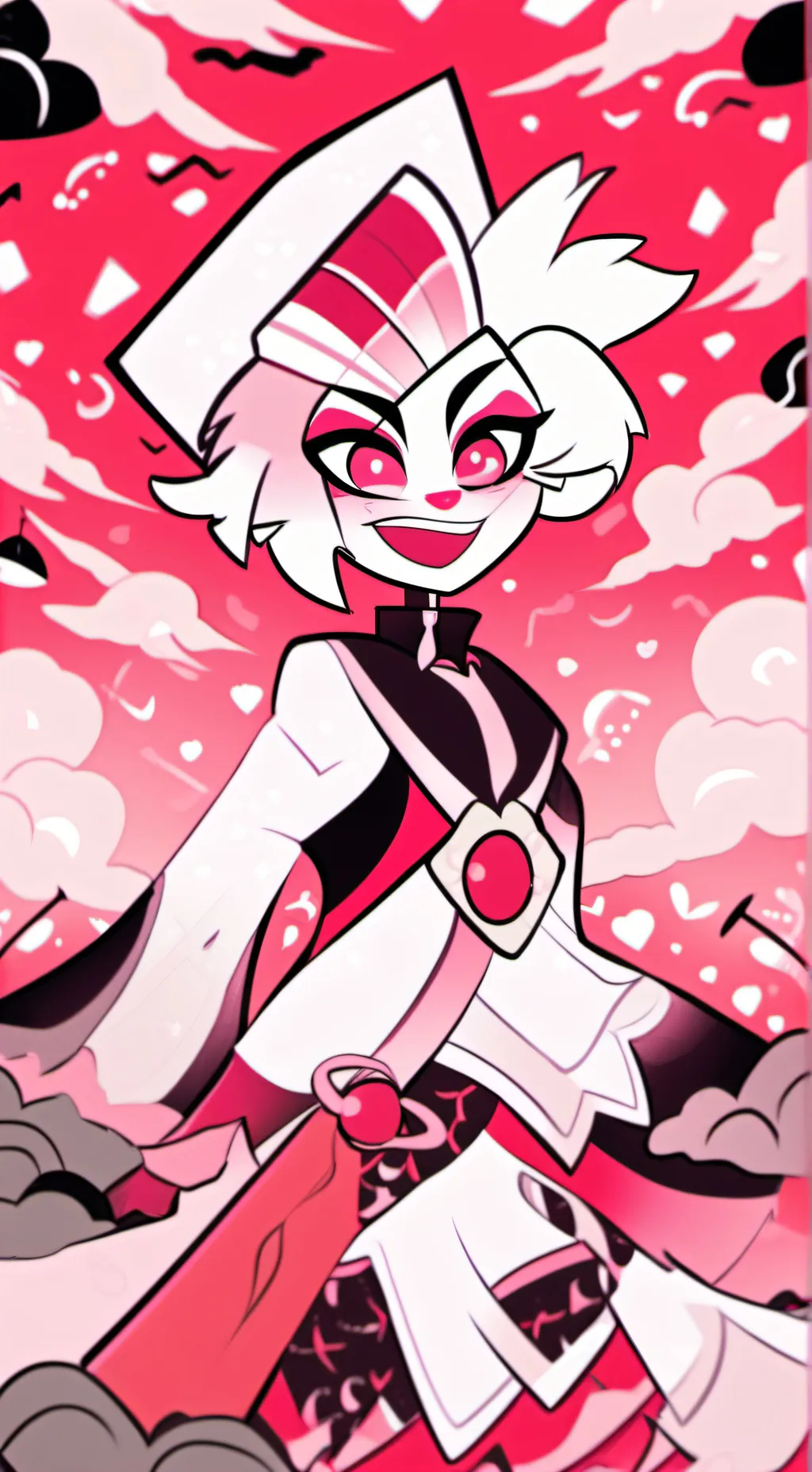 ai character: Angel Dust background