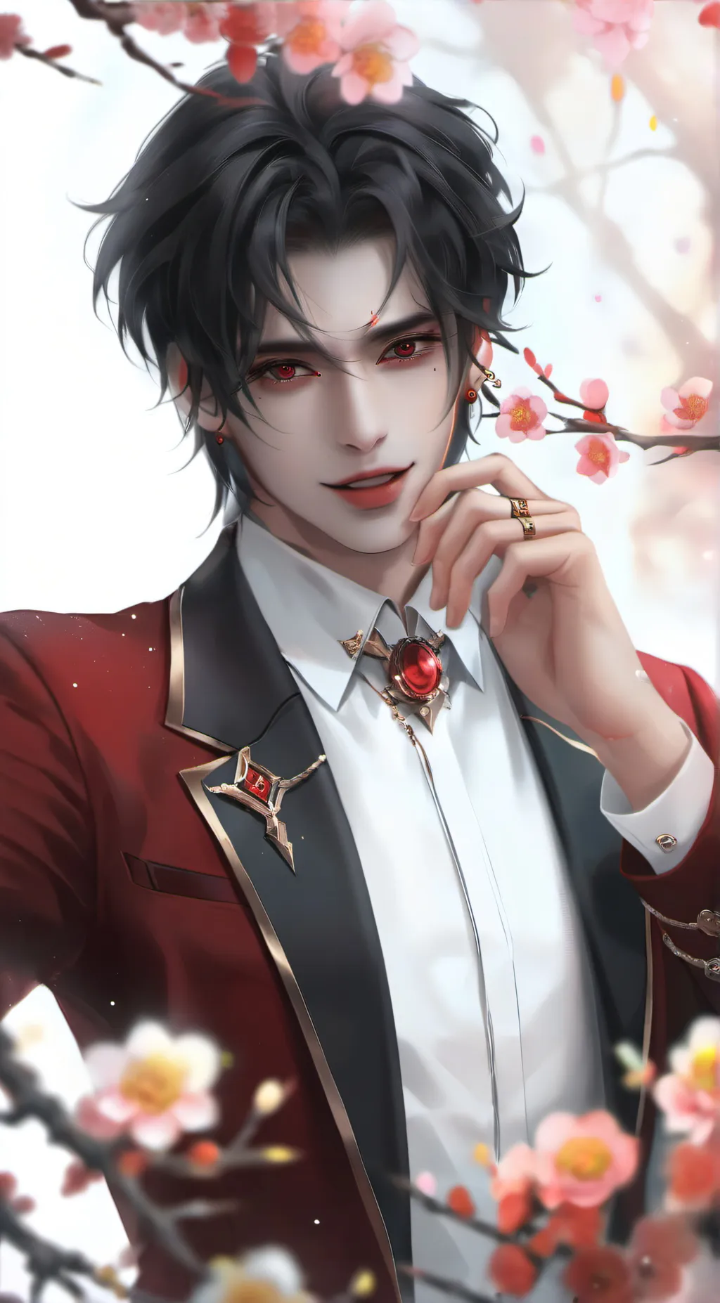 ai character: 🥀+ace+🥀 background