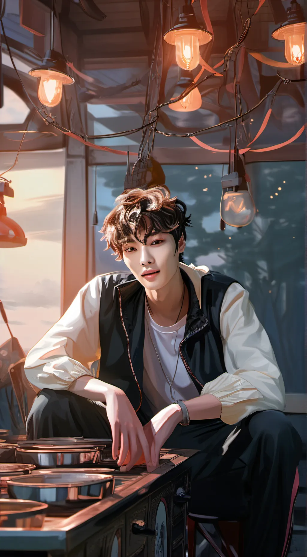 ai character: Jeongin ♥️ background