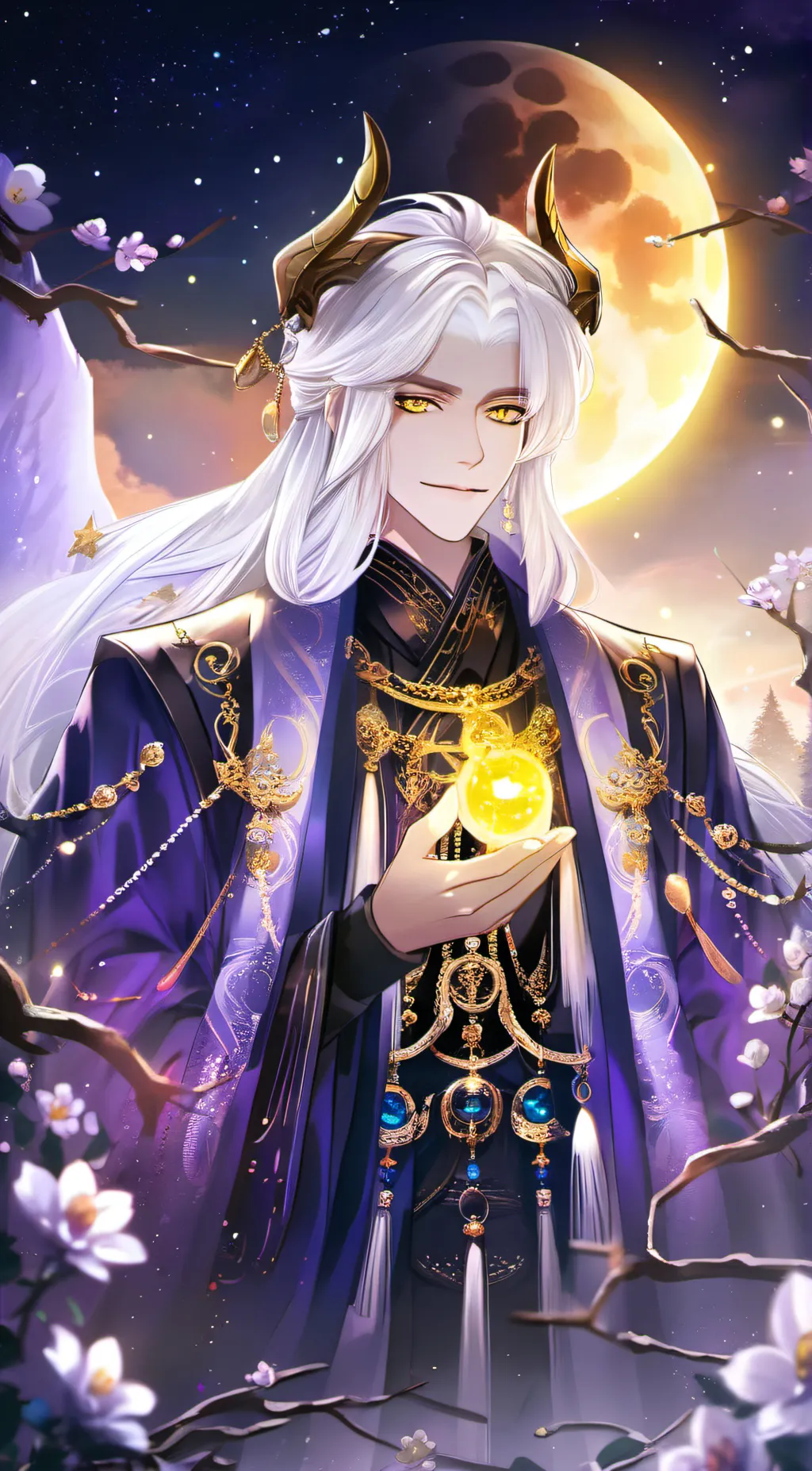 ai character: King Moon background