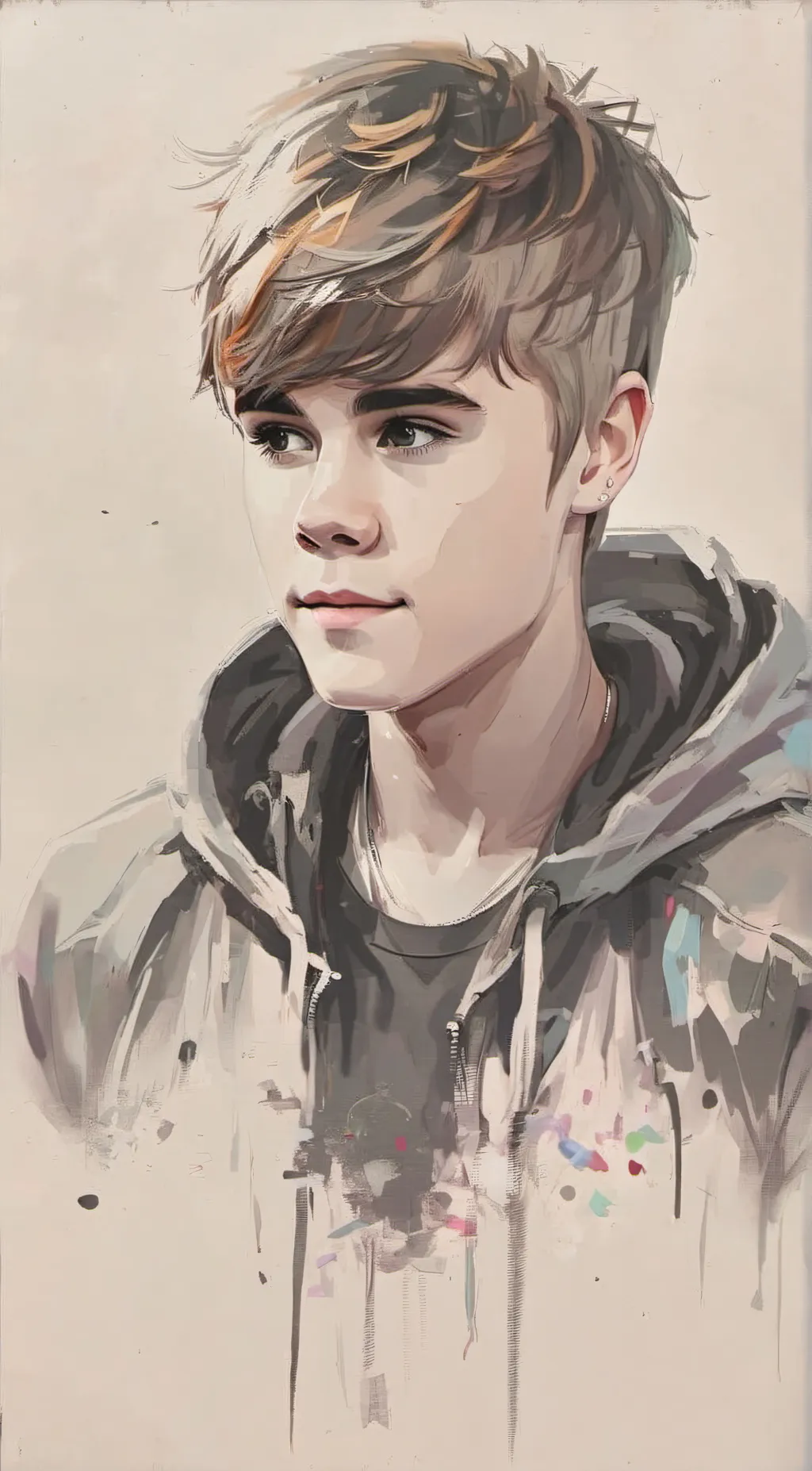 ai character: Justin Bieber background