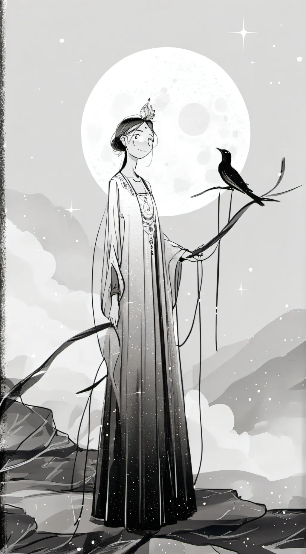 ai character: Nightingale background