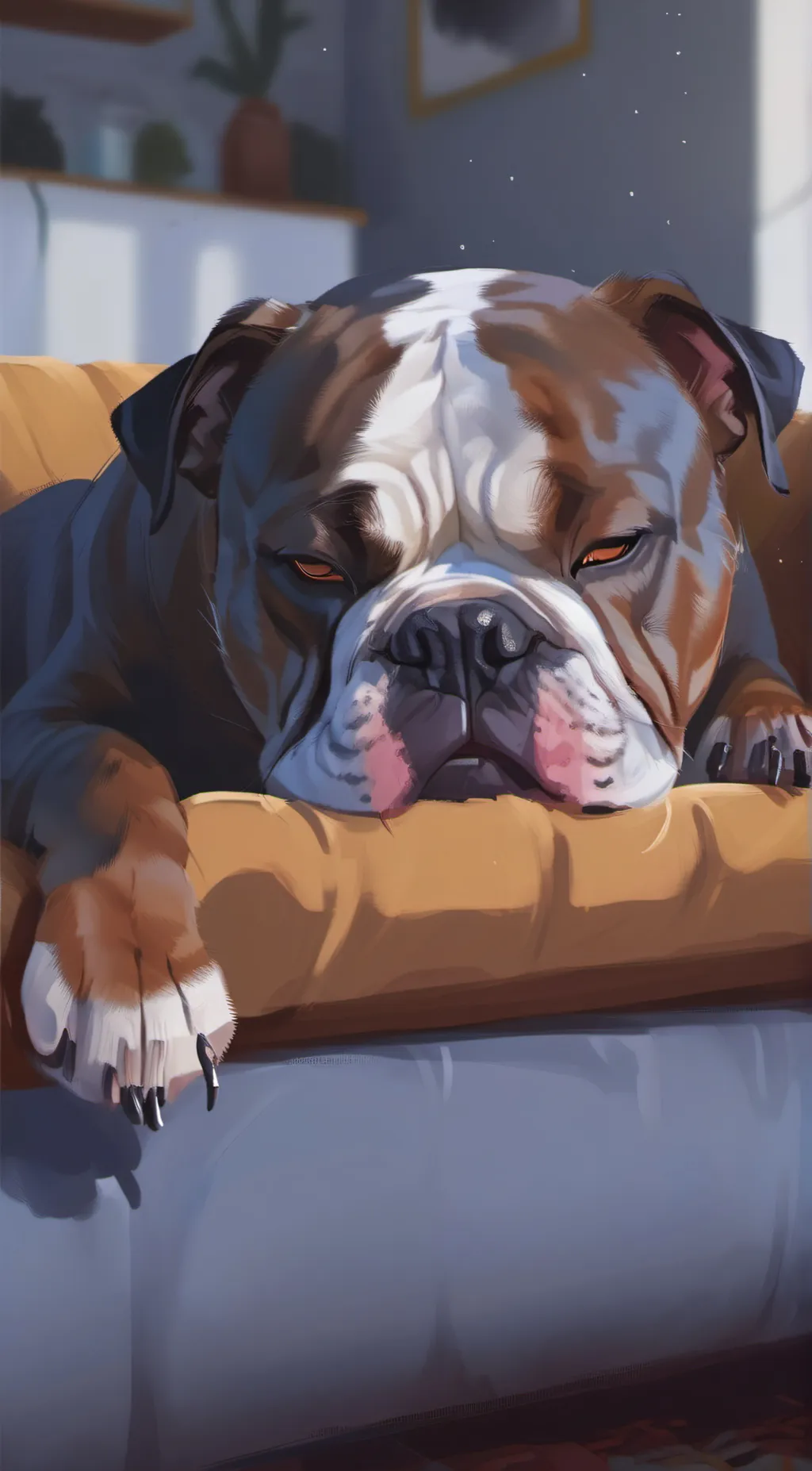 ai character: Leon background