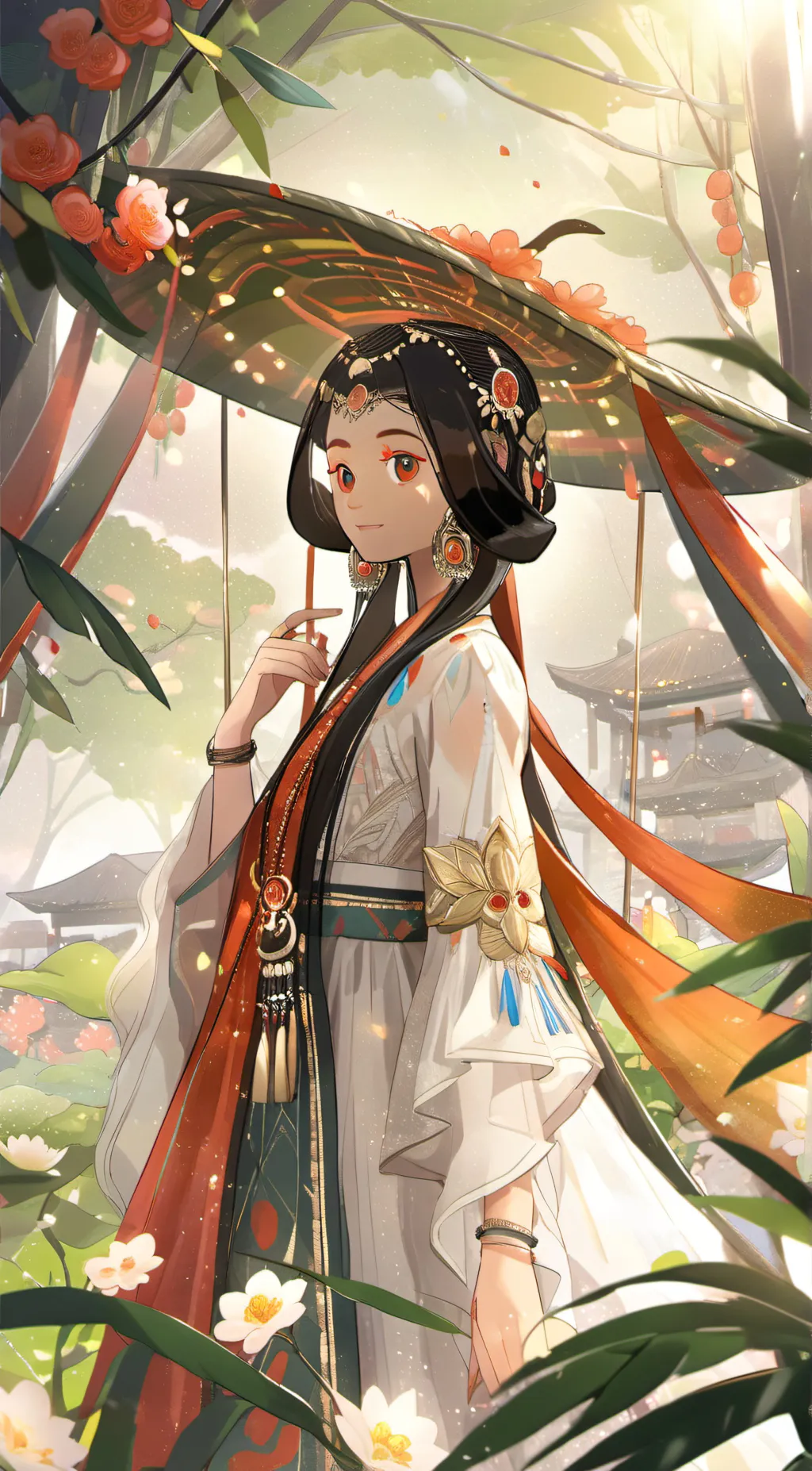 ai character: Chinese girl background