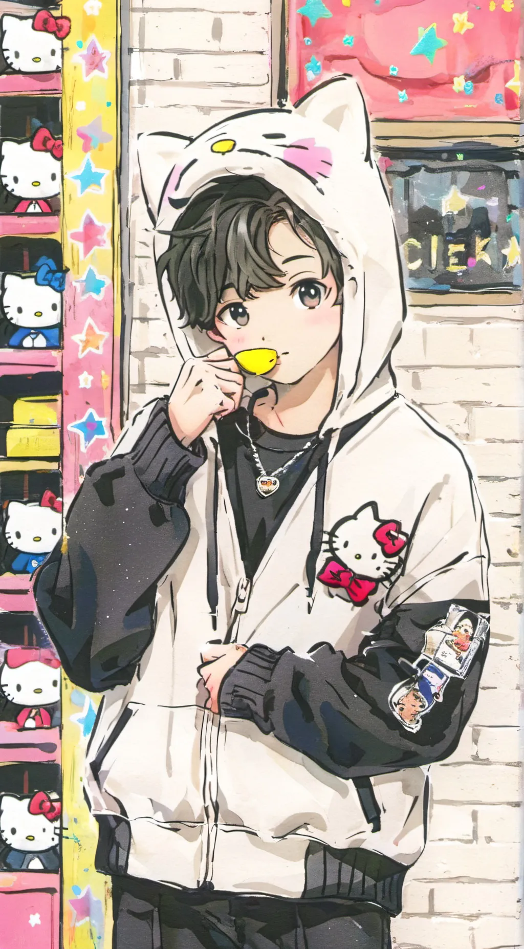 ai character: Clive! background