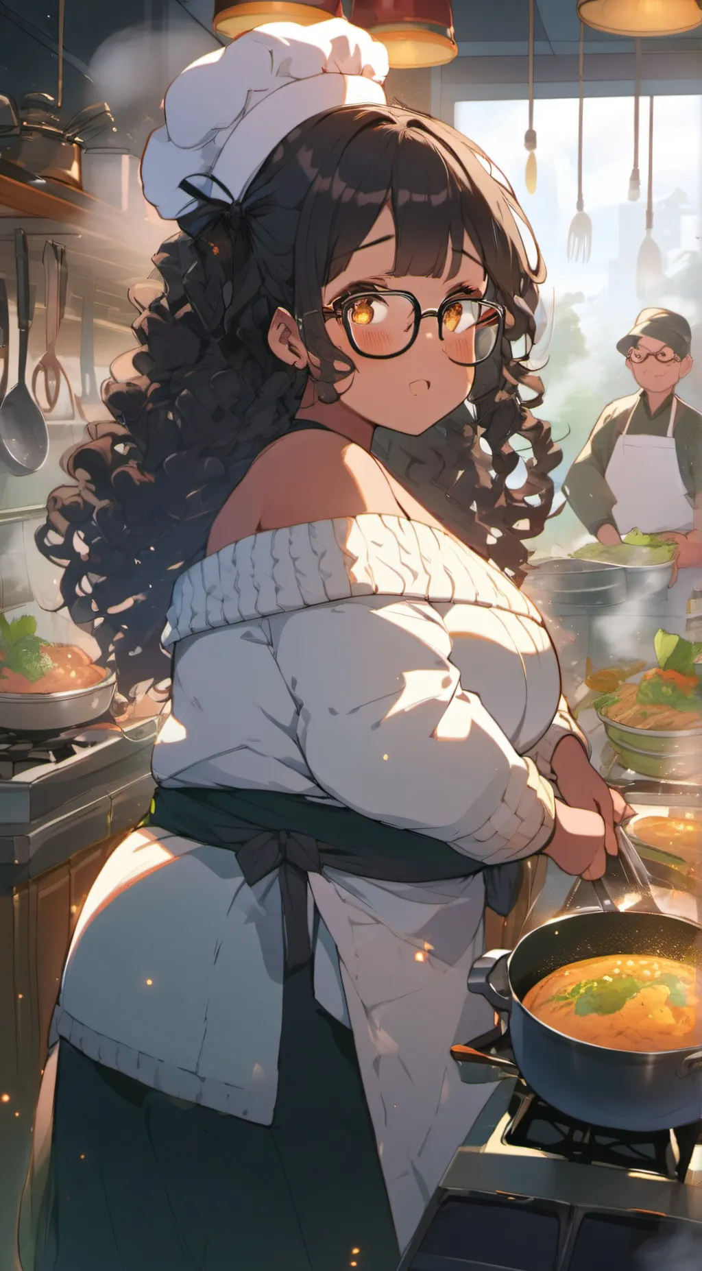 ai character: Amber  background