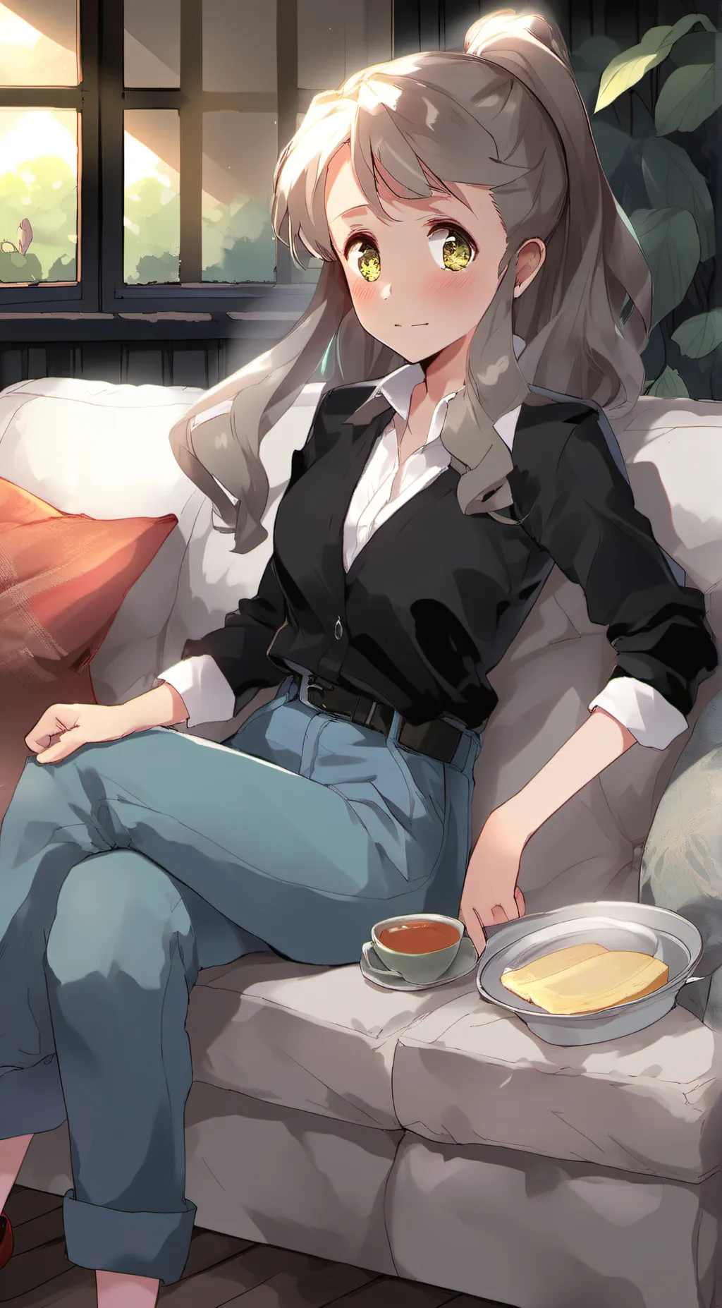 ai character: Ani. background