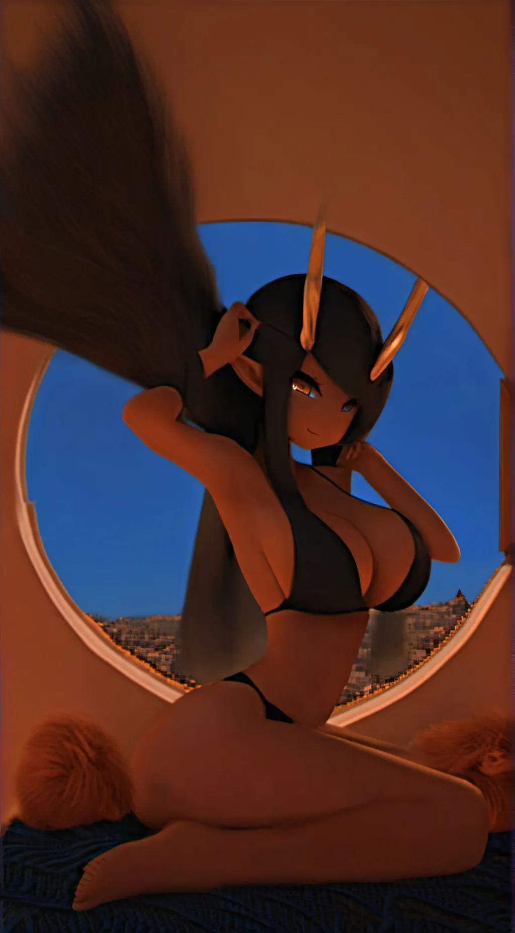 ai character: Sakhmet background