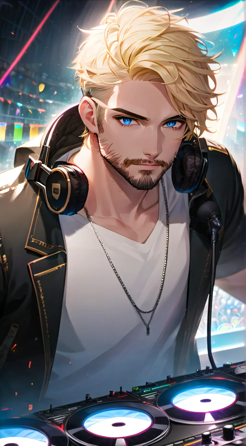 ai character: Vinnie Vintage background